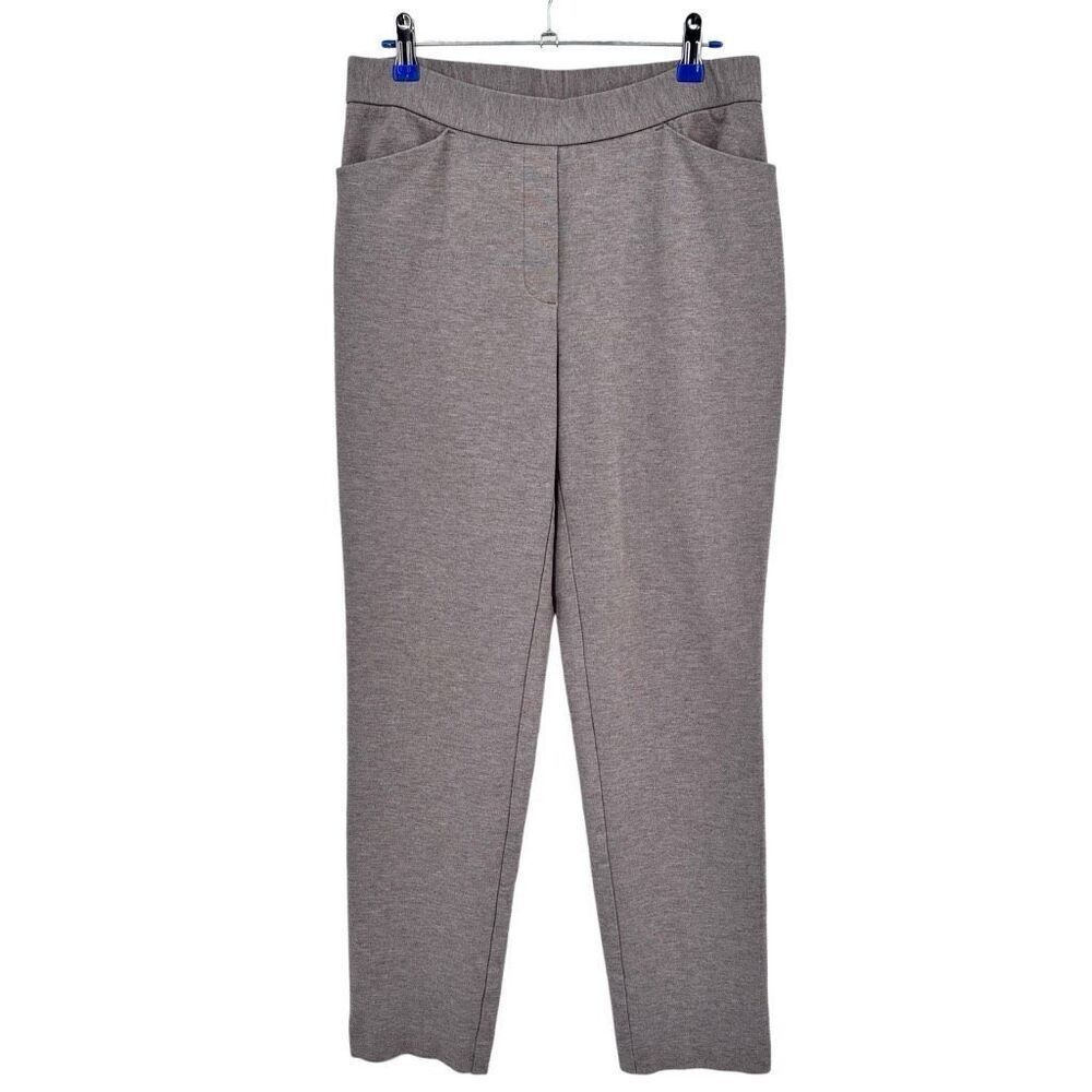 J Jill Ponte‎ Slim Leg Pants Gray Size Small
